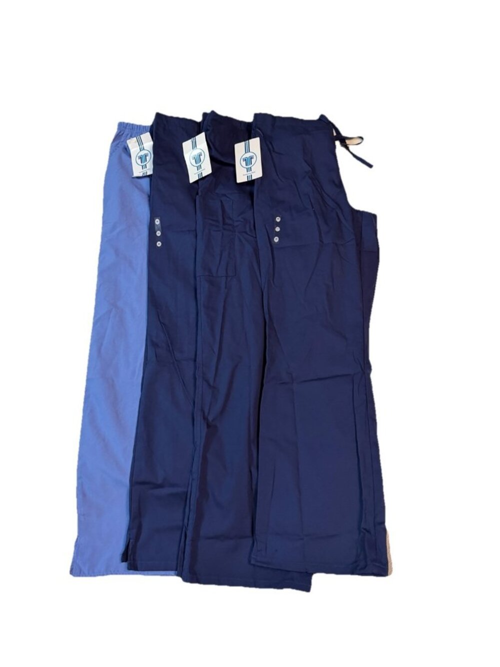 Lot Bundle of 4: White Swan Drawstring Cargo Pockets Women’s Scrub Pants -Medium